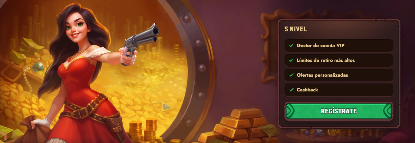 Club VIP de 5 Gringos Casino con ventajas y privilegios para jugadores habituales